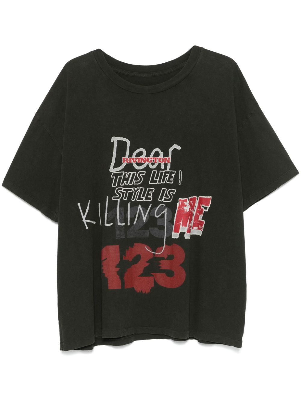 Slogan-print T-shirt - Green