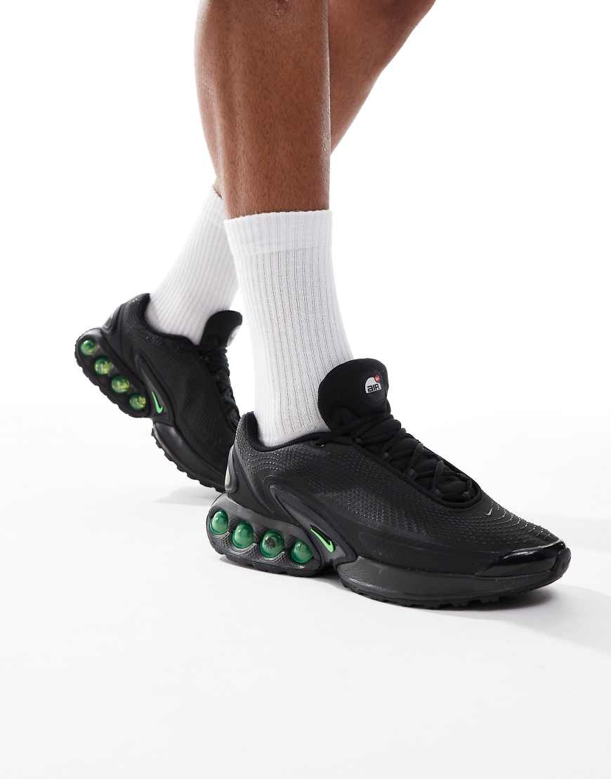 Air Max DN sneakers in black & green