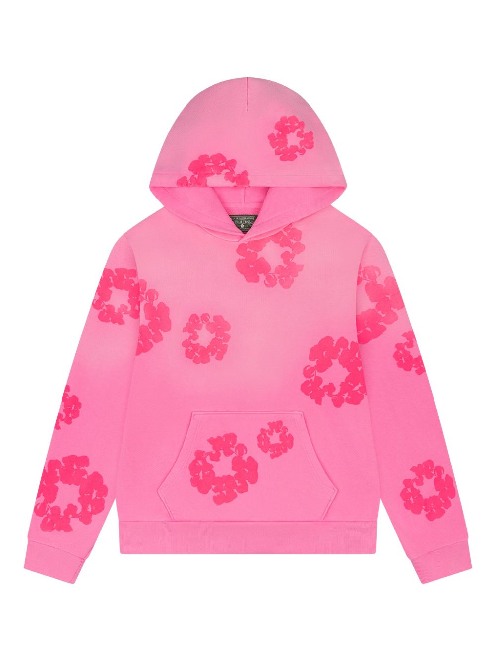 Mono Cotton Wreath hoodie - Pink