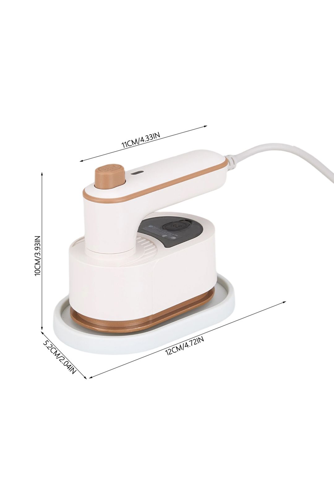 Living And Home Mini Portable Handheld Steam Iron In Beige
