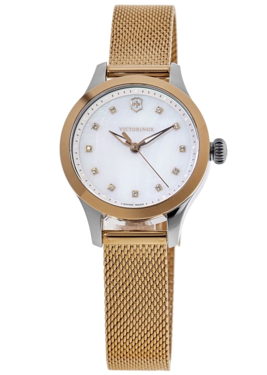 Alliance XS Quartz Mother of Pearl Crystal Dial Two-Tone Steel Women's Watch 241879