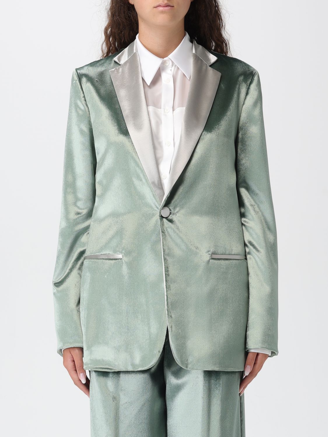 Blazer Woman color Green