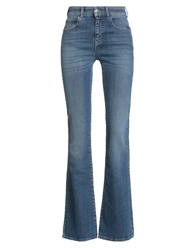 Woman Jeans Blue Size 27 Cotton, Elastane