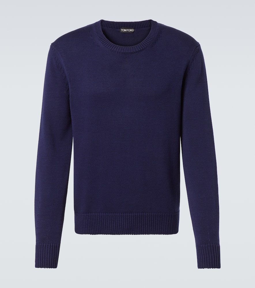 Cotton and silk sweater