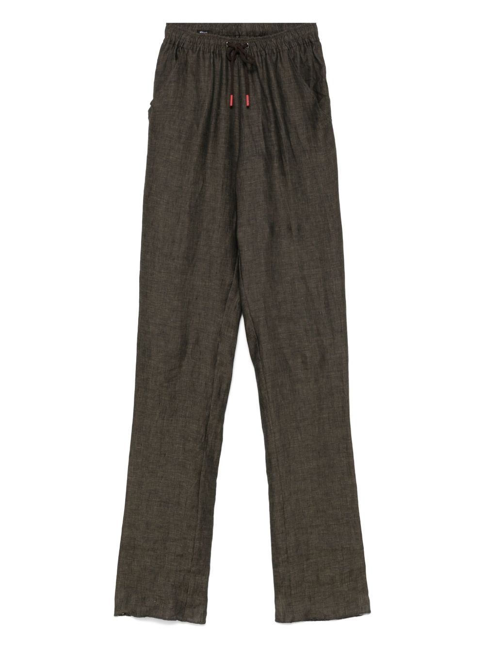Kiton linen chinos - Green