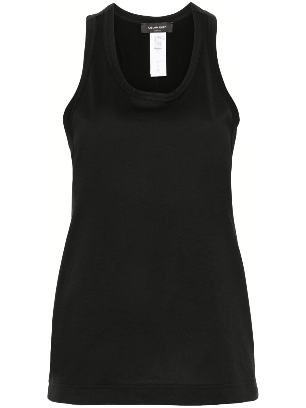 Contrast-panel tank top - Black