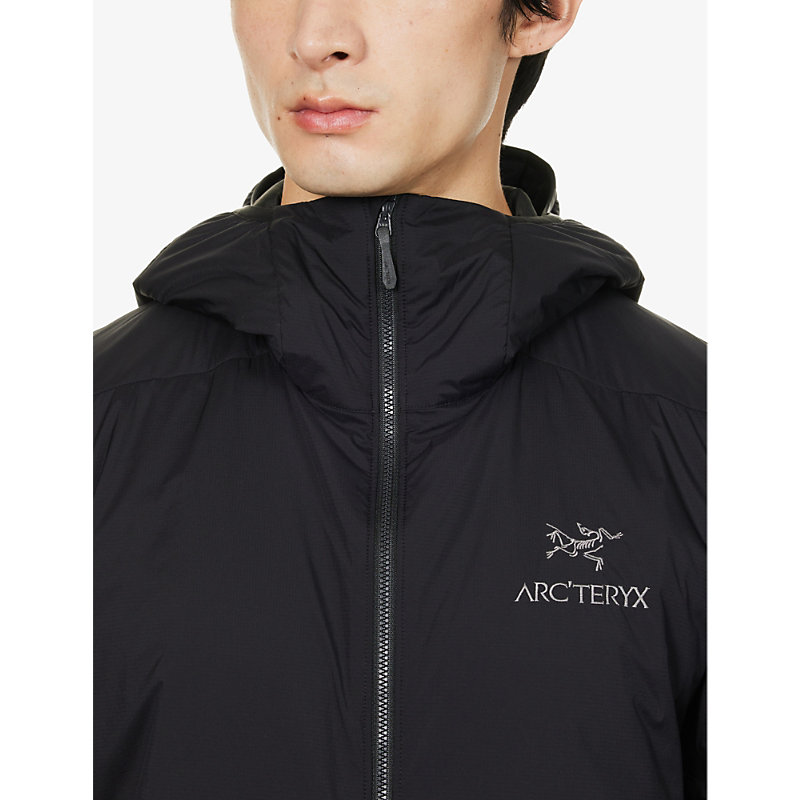 Mens Black Atom Logo-print Shell Jacket 