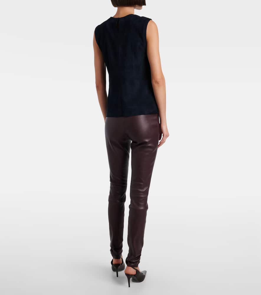 Miuccia suede top