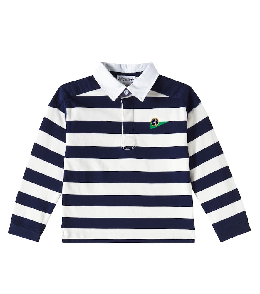 Bonpoint Edman striped cotton polo sweater