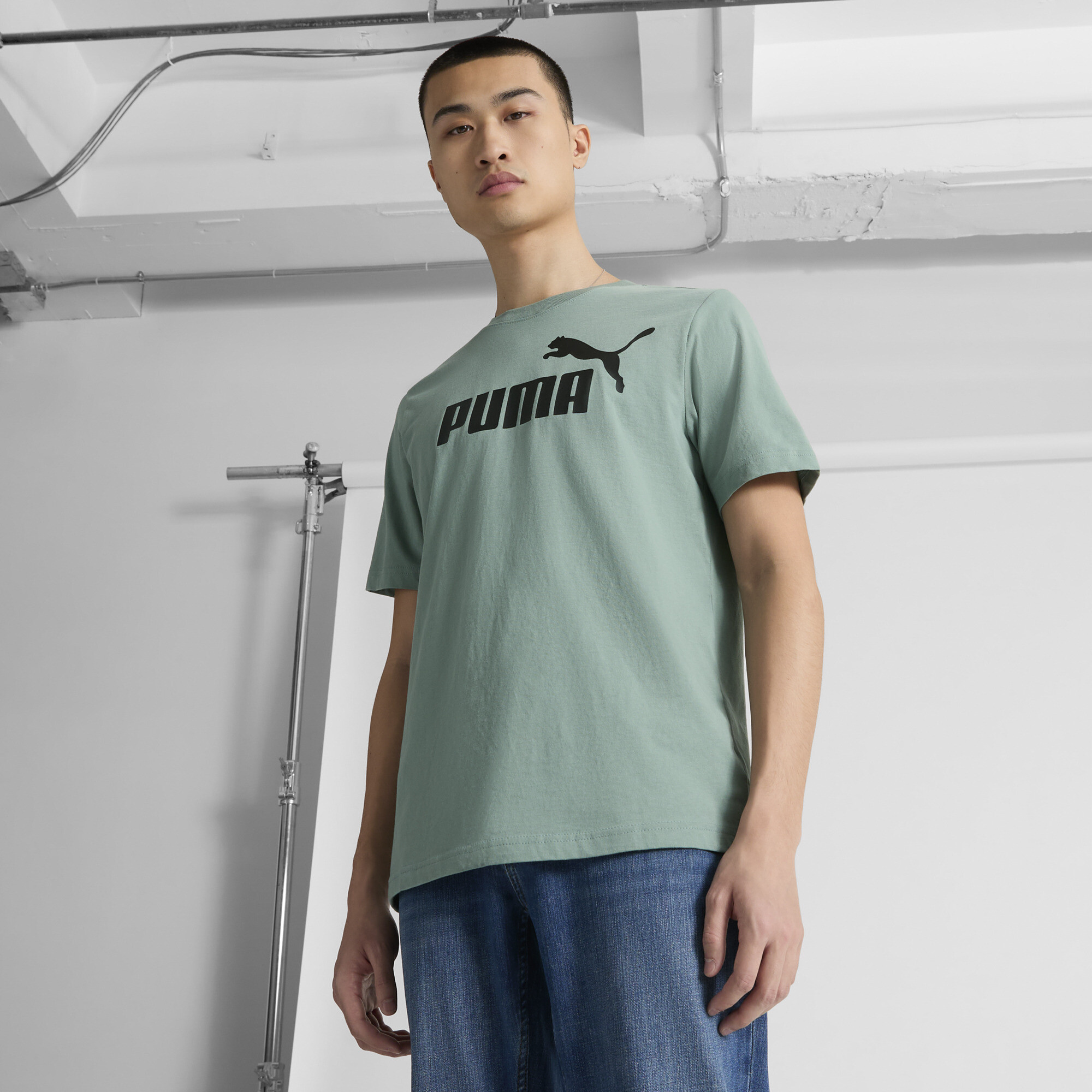 PUMA Essentials Men's T-Shirt in Green