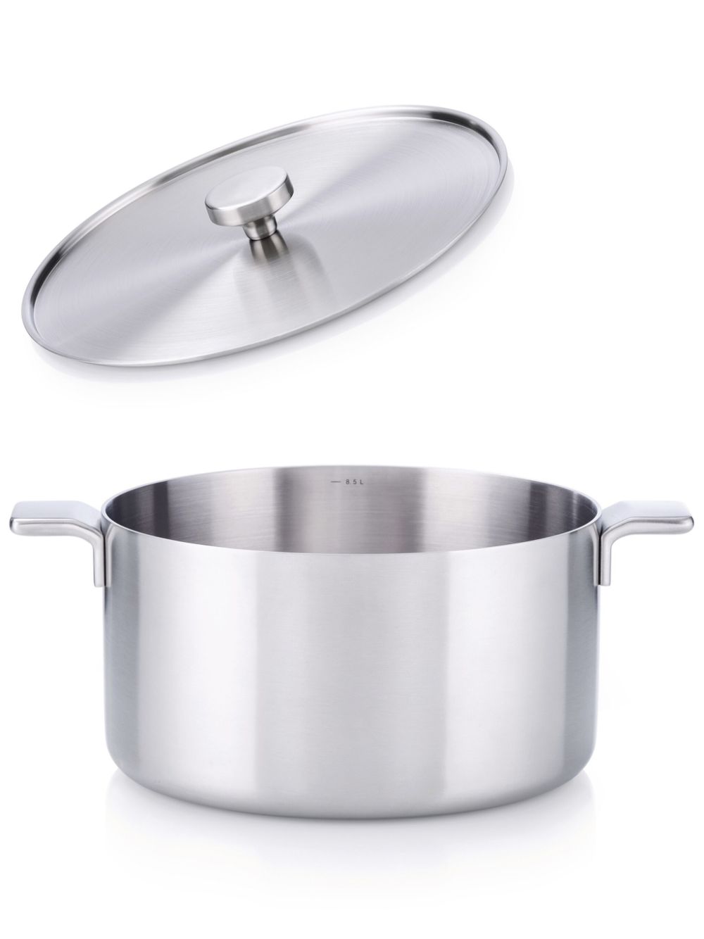 Two-handle stainless steel casserole (20cm) - Silver