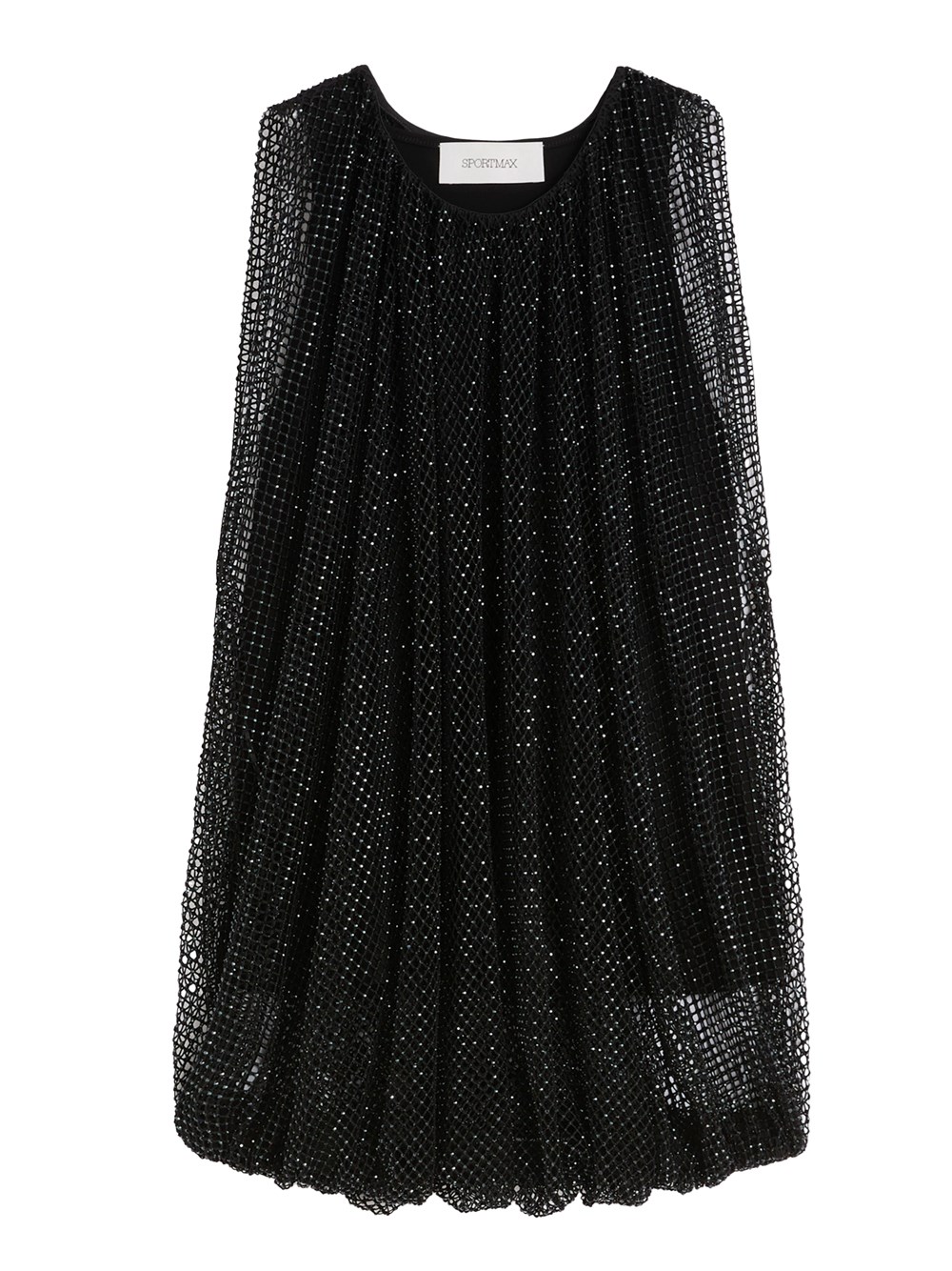 Mesh Top With Crystals