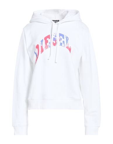 Woman Sweatshirt White Size M Cotton, Elastane