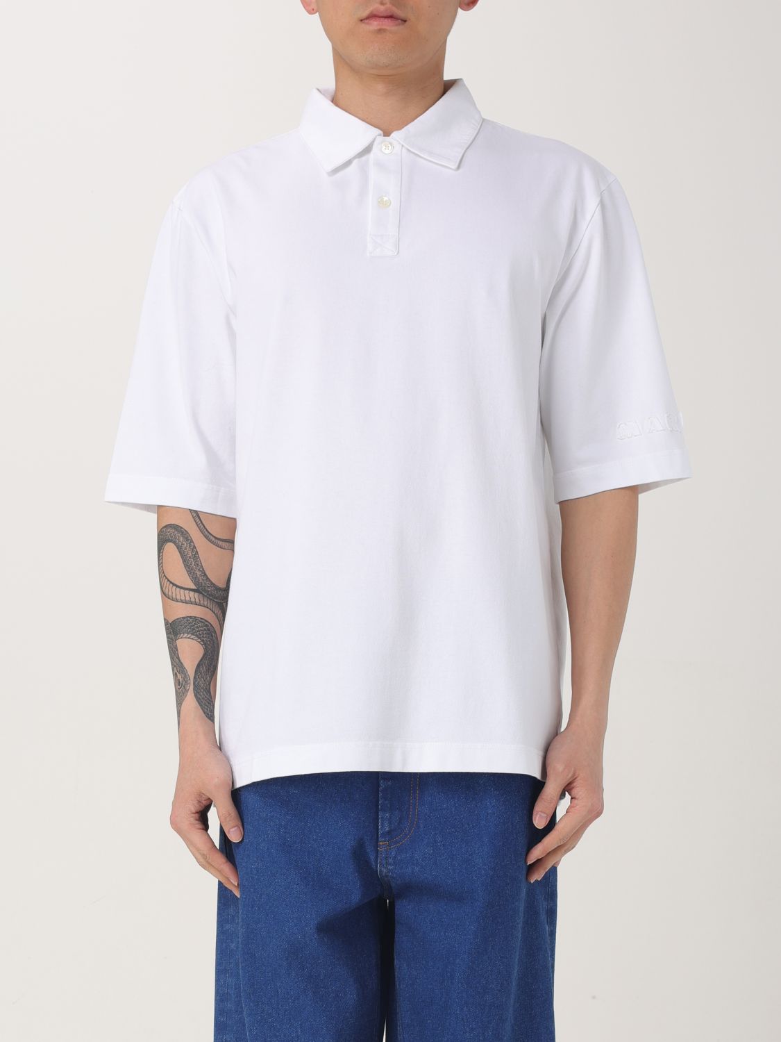 Polo Shirt Men color White