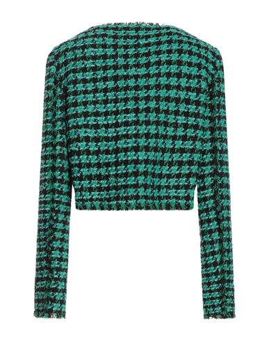 Woman Jacket Green Size 4 Cotton, Acrylic, Polyester, Wool, Viscose
