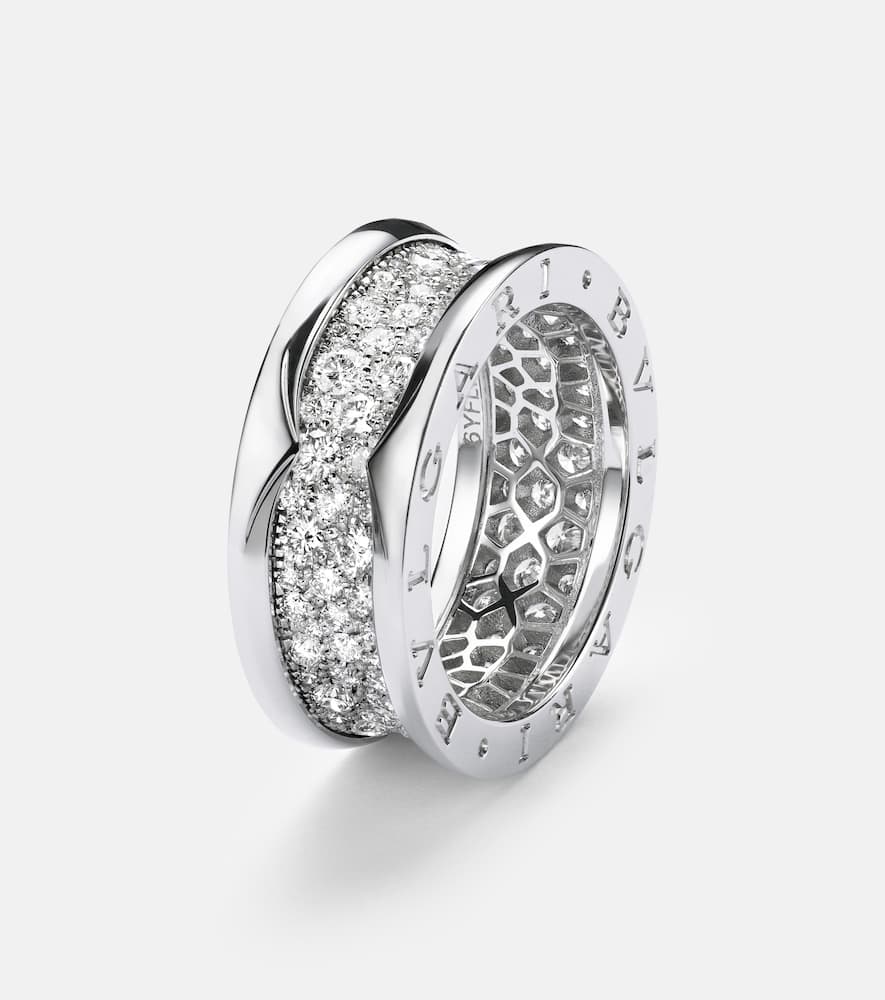 Bvlgari B. Zero1 18kt white gold ring with diamonds