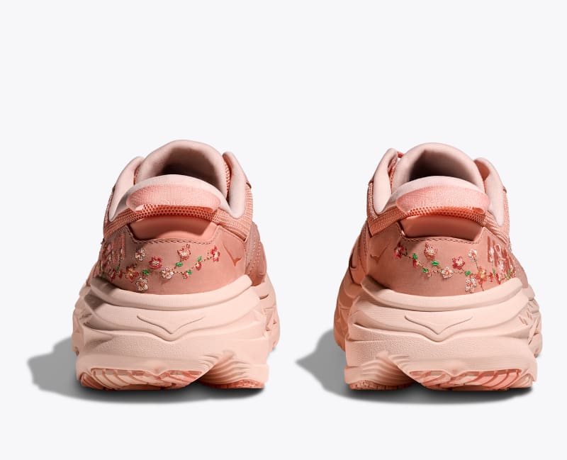 HOKA Vibrant Bloom Bondi L Shoes in Dry Clay/Dawn Light