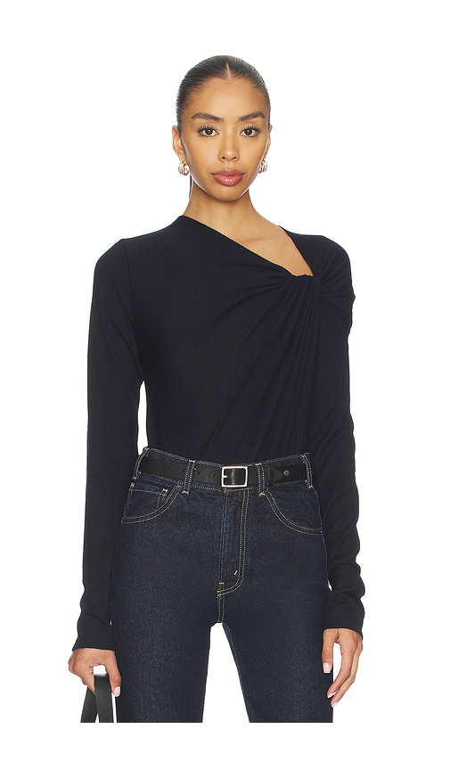 A.L.C. Lizzy Top in Deep Navy - Navy. L also in M