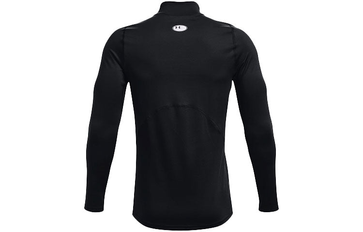 ColdGear Fitted Mock Long Sleeve T-shirt 'Black'