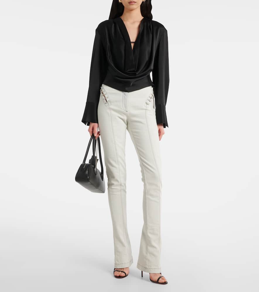 Blumarine Mid-rise slim jeans
