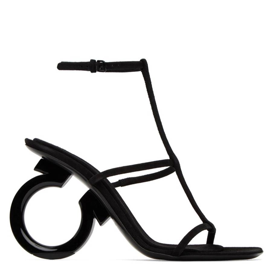 Elina T-Strap Gancini Sandals