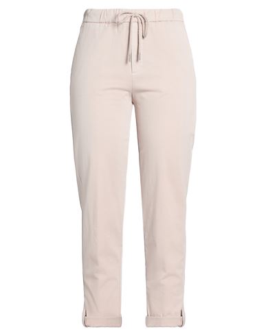 Woman Pants Beige Size 10 Cotton, Elastane