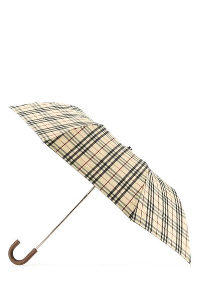 Burberry Vintage-Check Folding Waterproof Umbrella