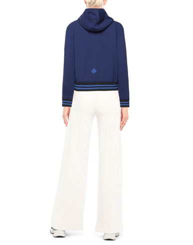 Woman Sweatshirt Blue Size XS Cotton, Polyester, Nylon