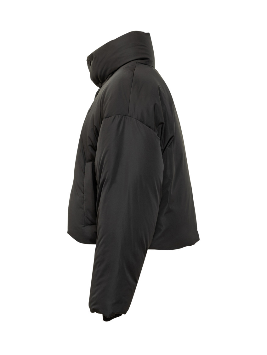 Black Mock Collar Jacket