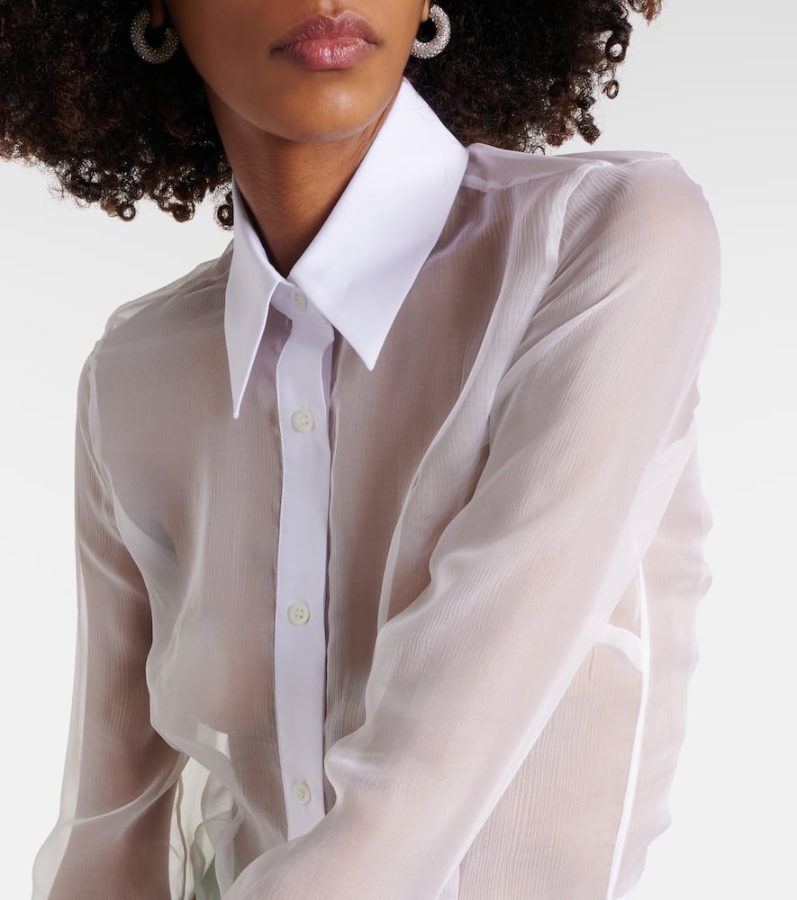 Silk and cotton shirt
