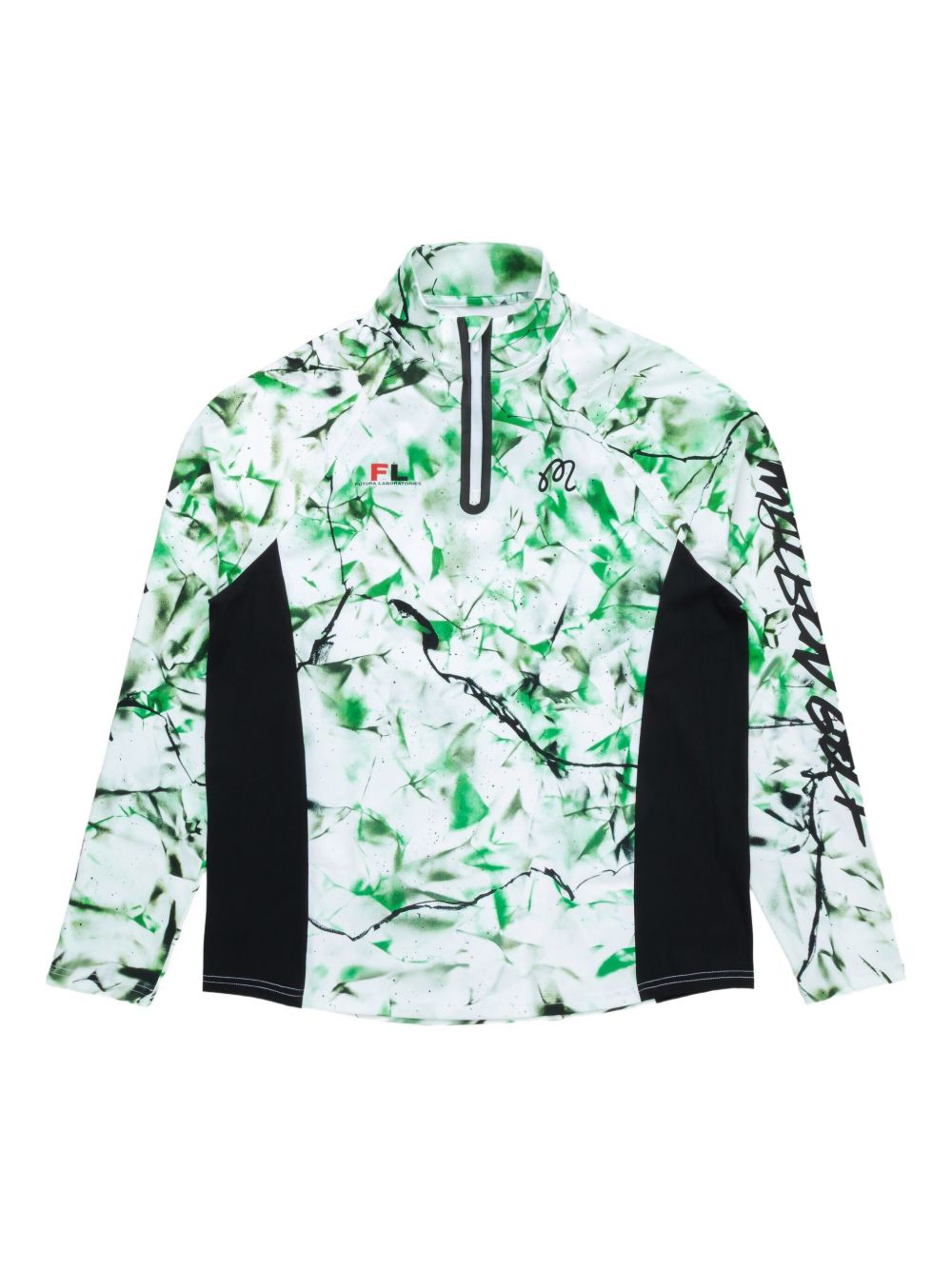 Abstract-pattern sweatshirt - White