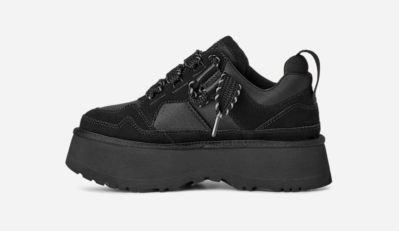 UGG | ® Women's Astromel Suede Sneakers in Black | Realry