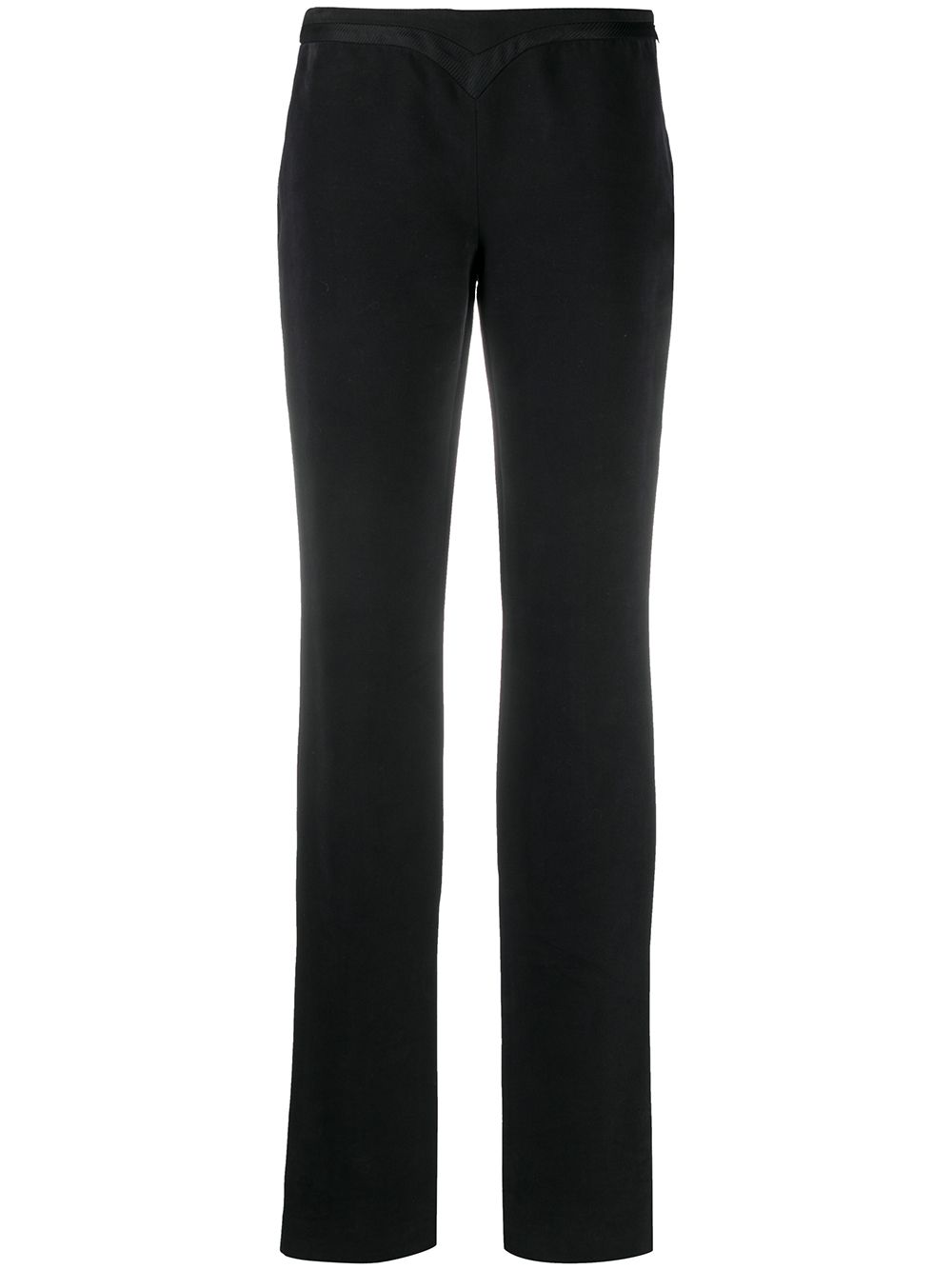 1990s panelled waistband trousers - Black
