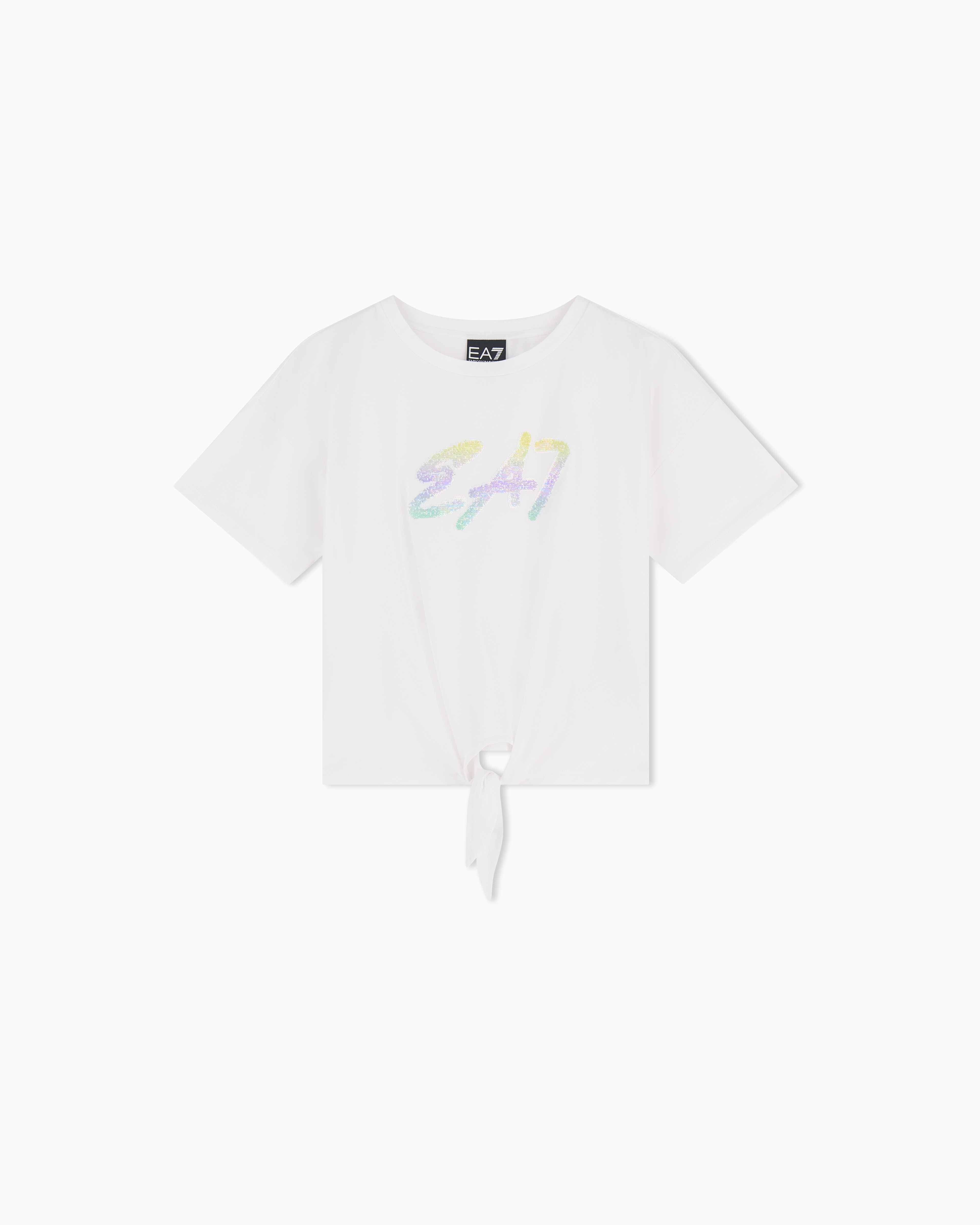 Logo Series Girl stretch-cotton crew-neck T-shirt
