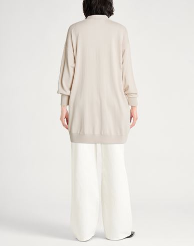 Woman Cardigan Cream Size 8 Merino Wool