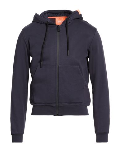 Man Sweatshirt Midnight blue Size L Cotton