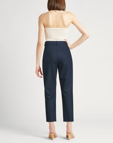 Woman Pants Navy Size 6 Polyester, Virgin Wool, Elastane