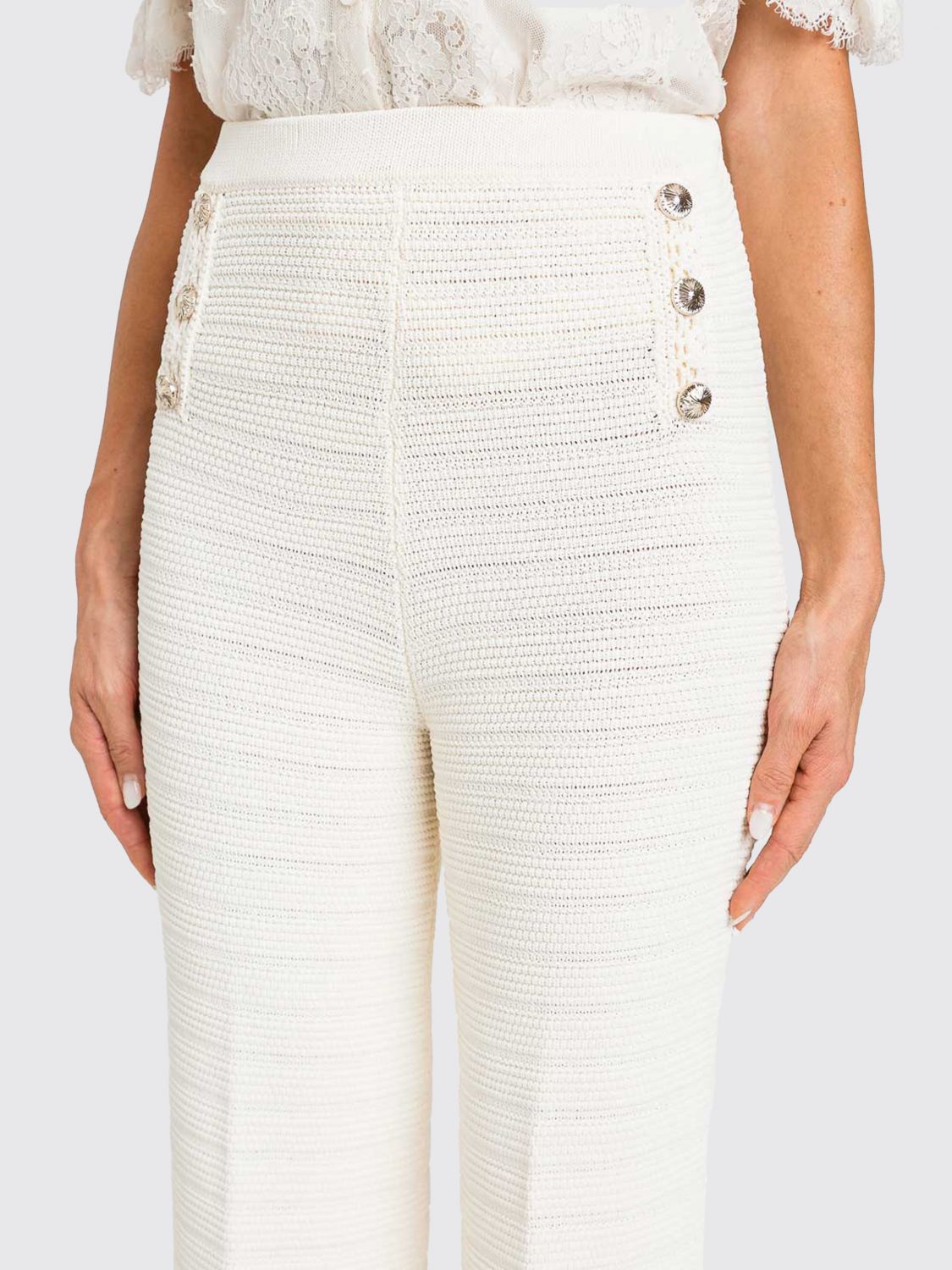 Pants Woman color Yellow Cream
