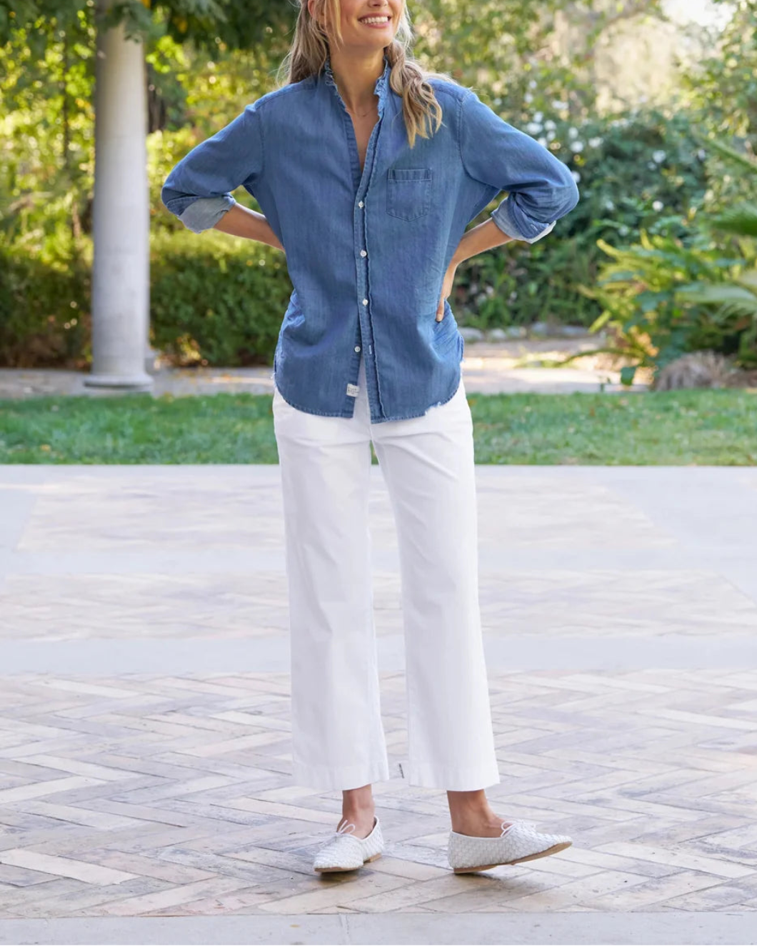 Eileen Ruffle Top