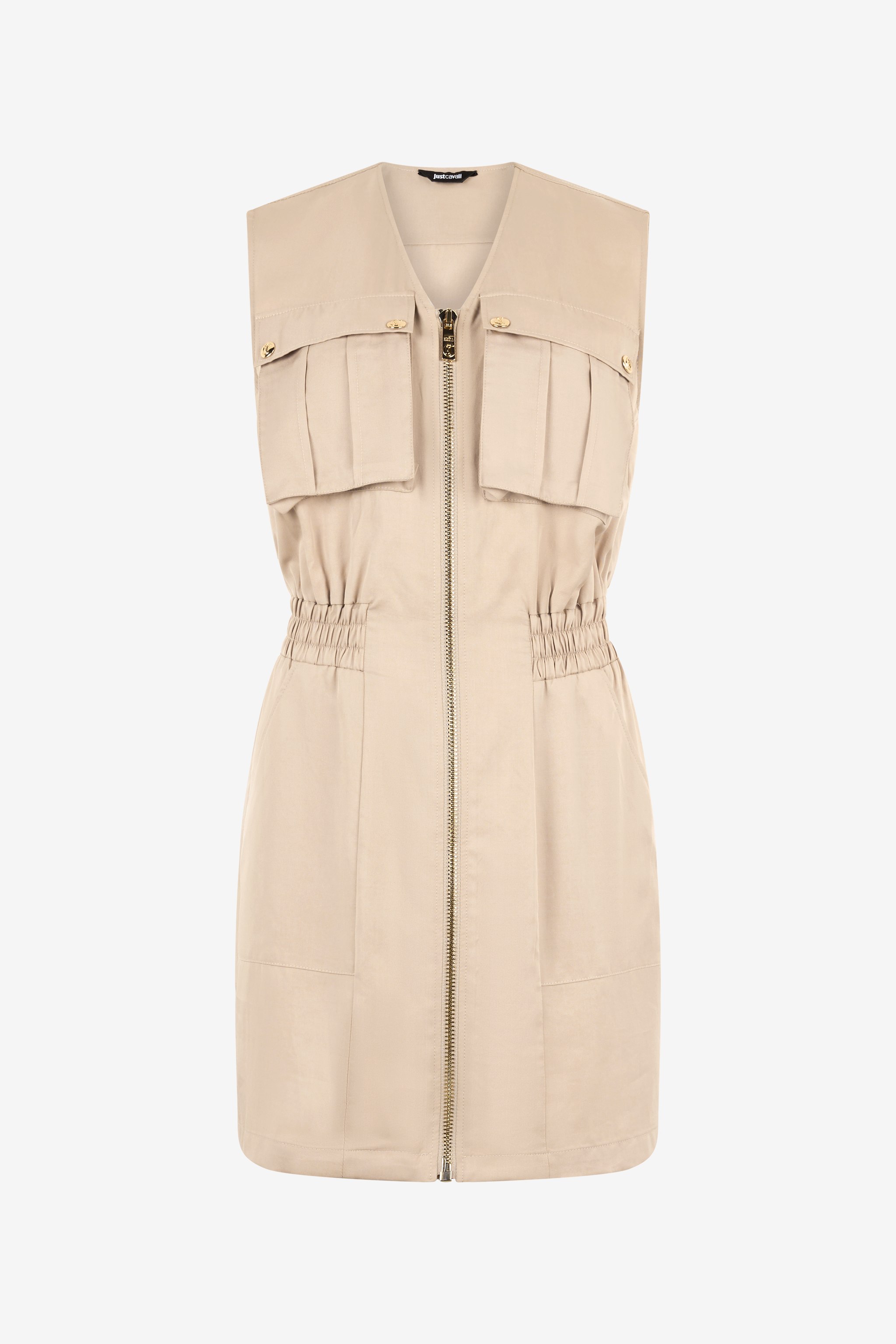 Mini Dress With Utility Pockets