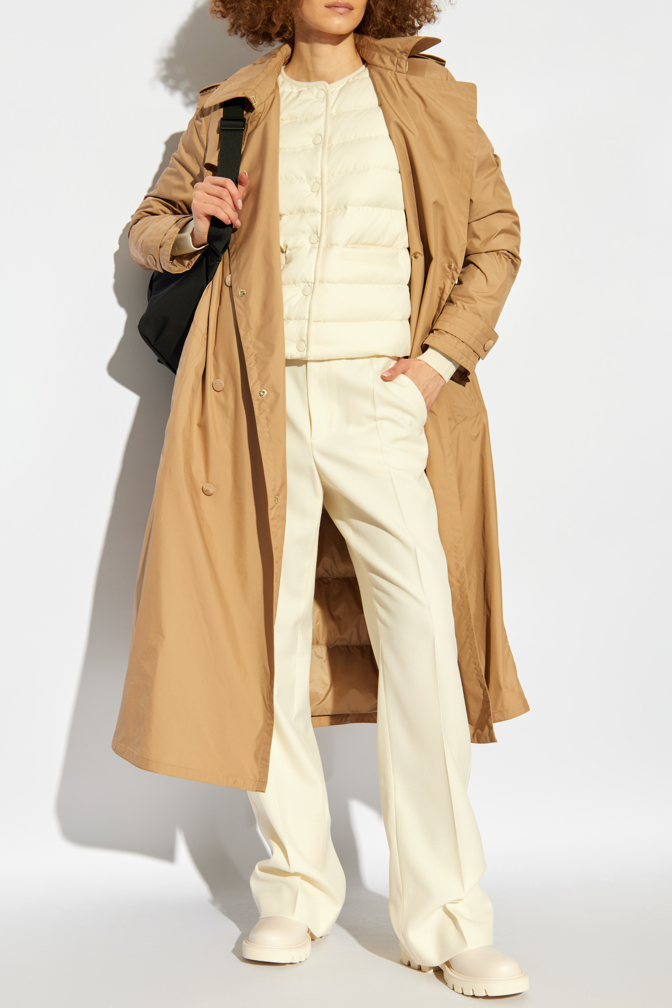 Creased Trousers, Women's, Cream