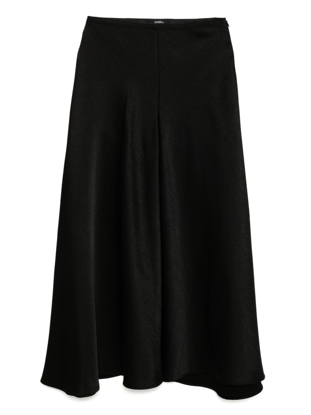 Goen.J Bias-cut skirt - Black