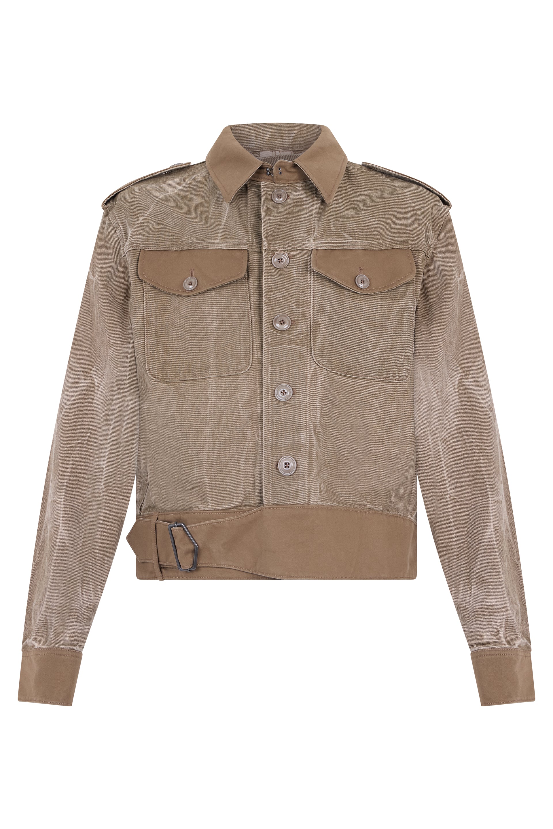 Mini Denim Jacket with Applied Pockets