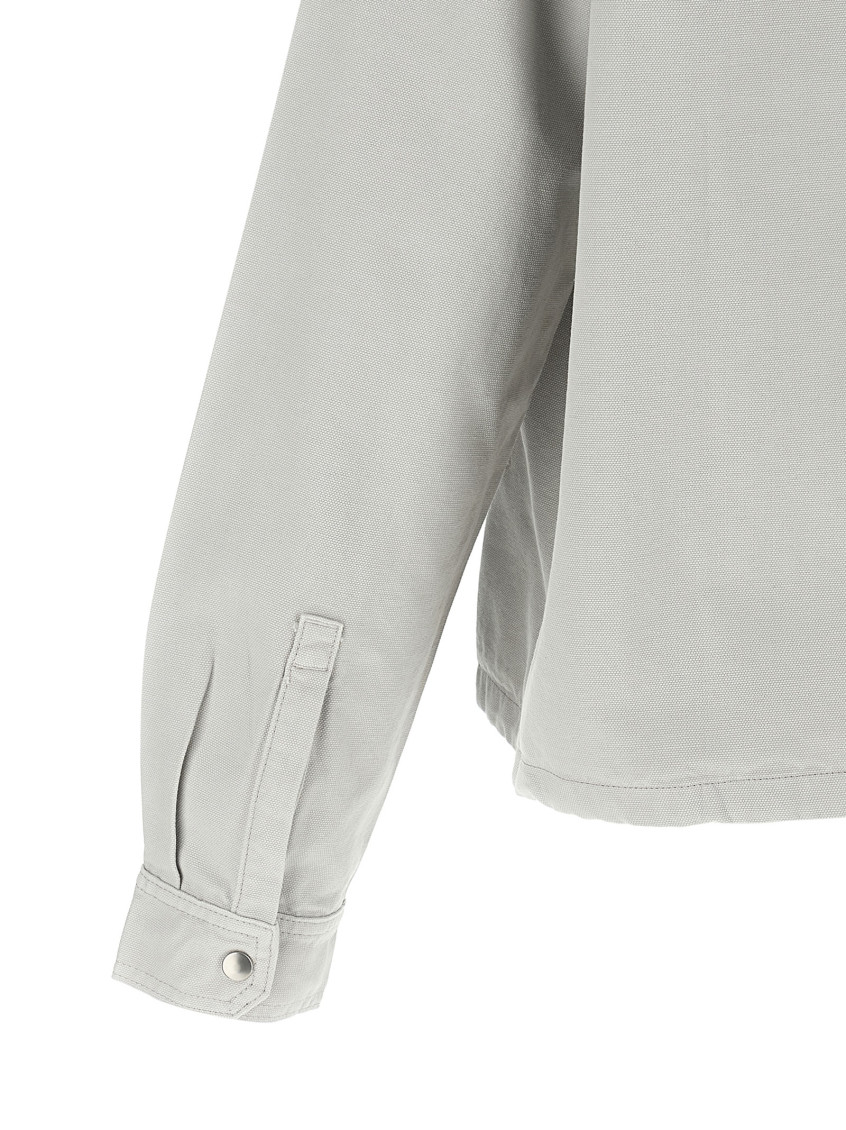 Grey Shirt Collar Jackets