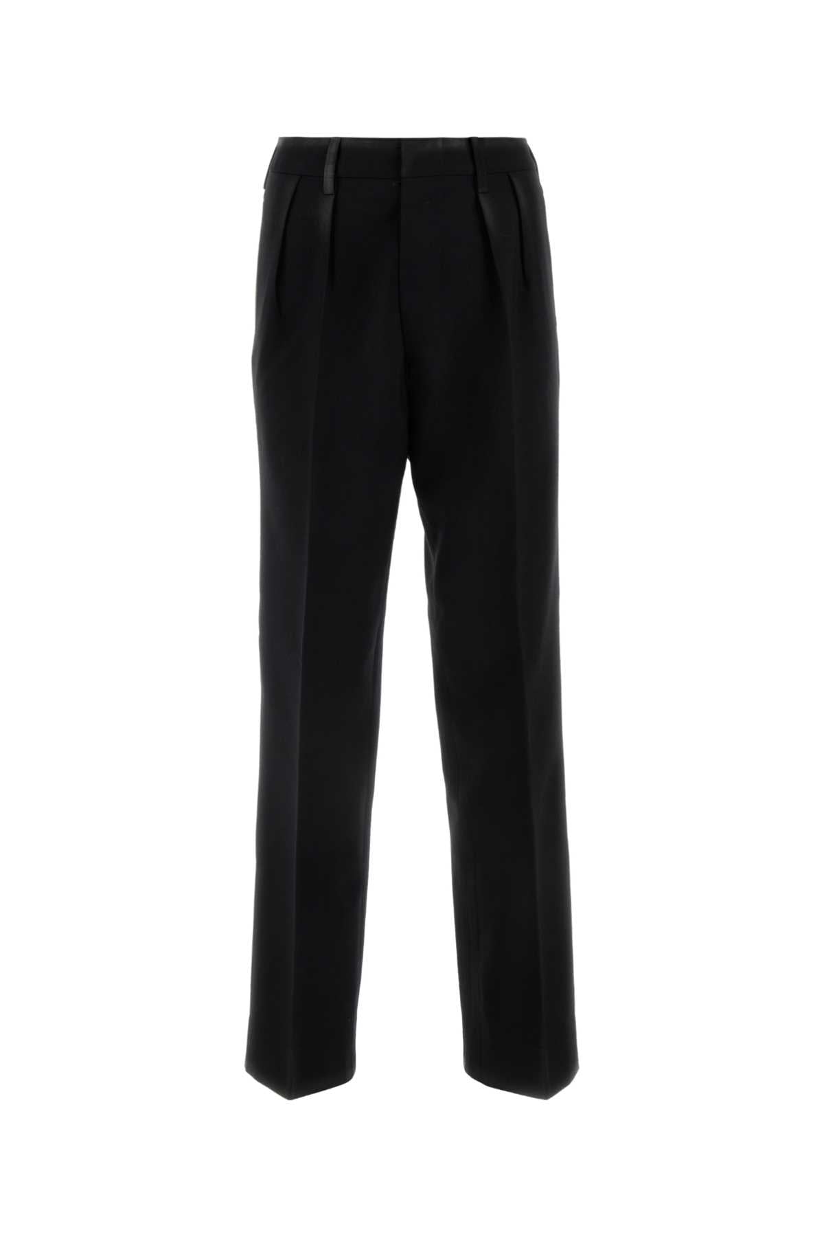 Wool Trousers — Black
