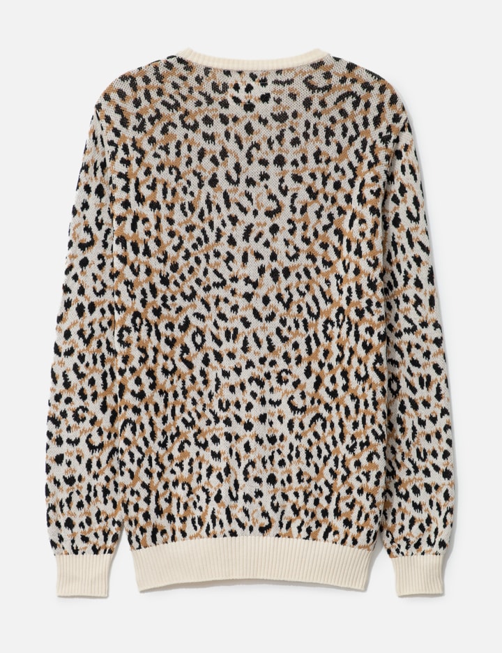 Leopard Jacquard Knit Cardigan