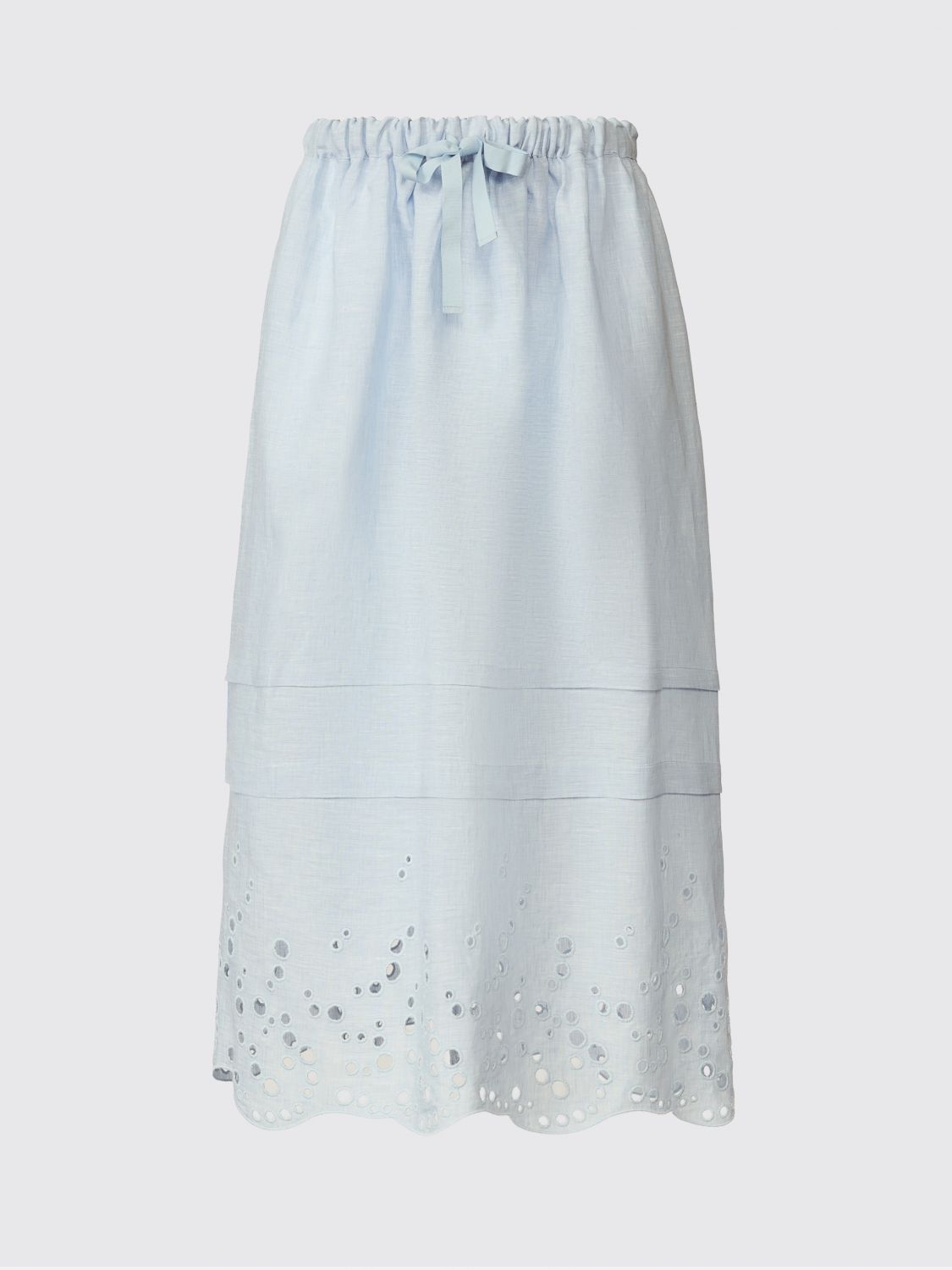 Skirt Woman color Gnawed Blue