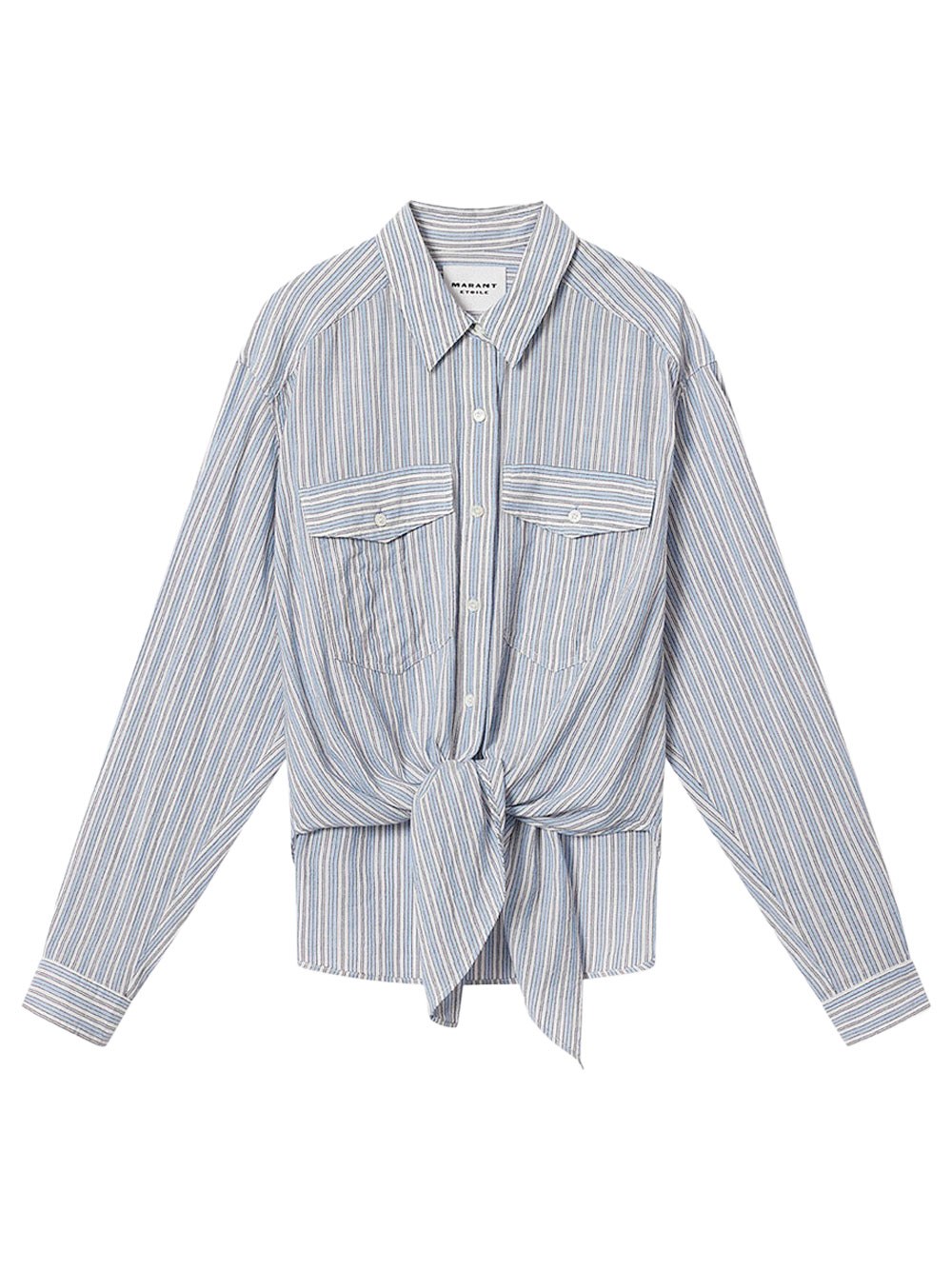 Nath Tie-Up Striped Cotton Voile Shirt