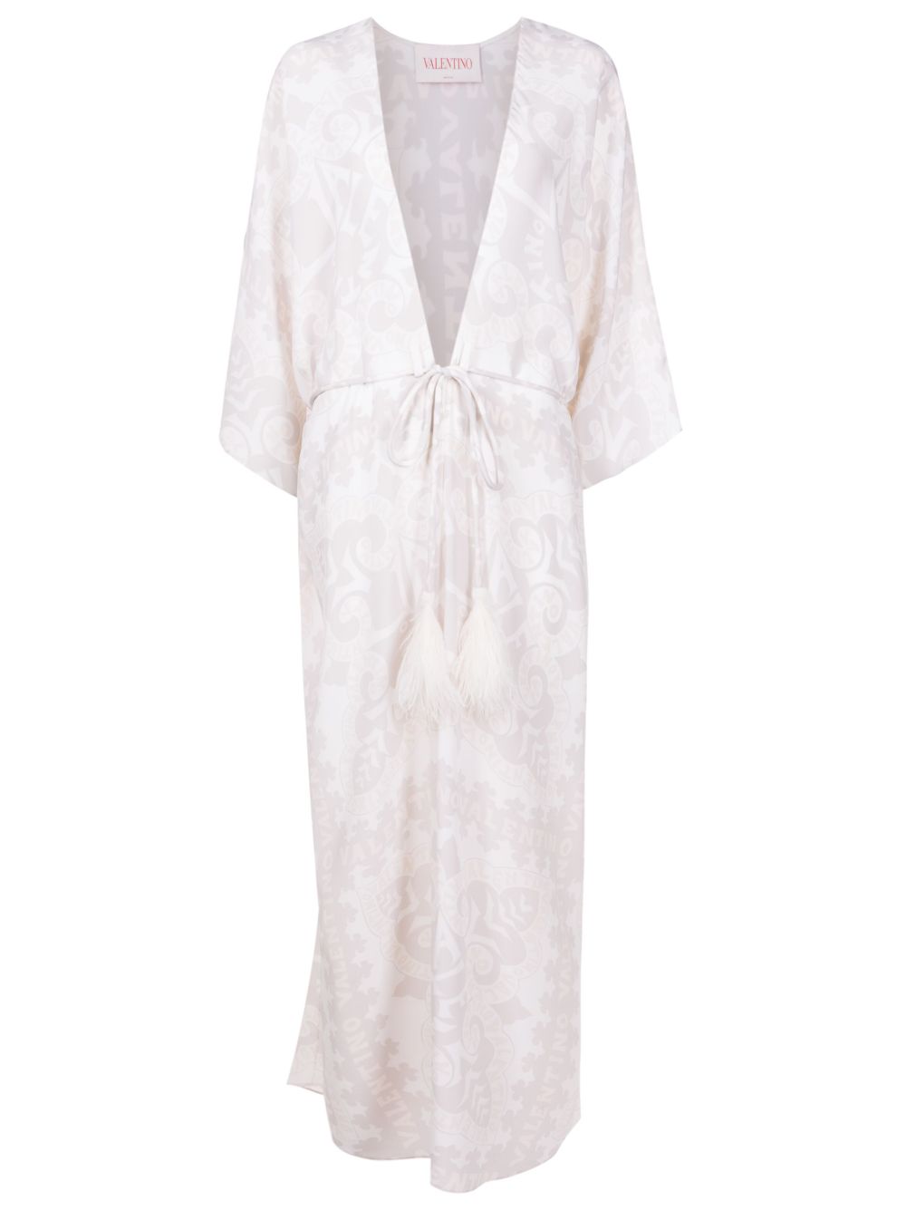 Valentino Garavani geometric-print beach cover-up - Neutrals