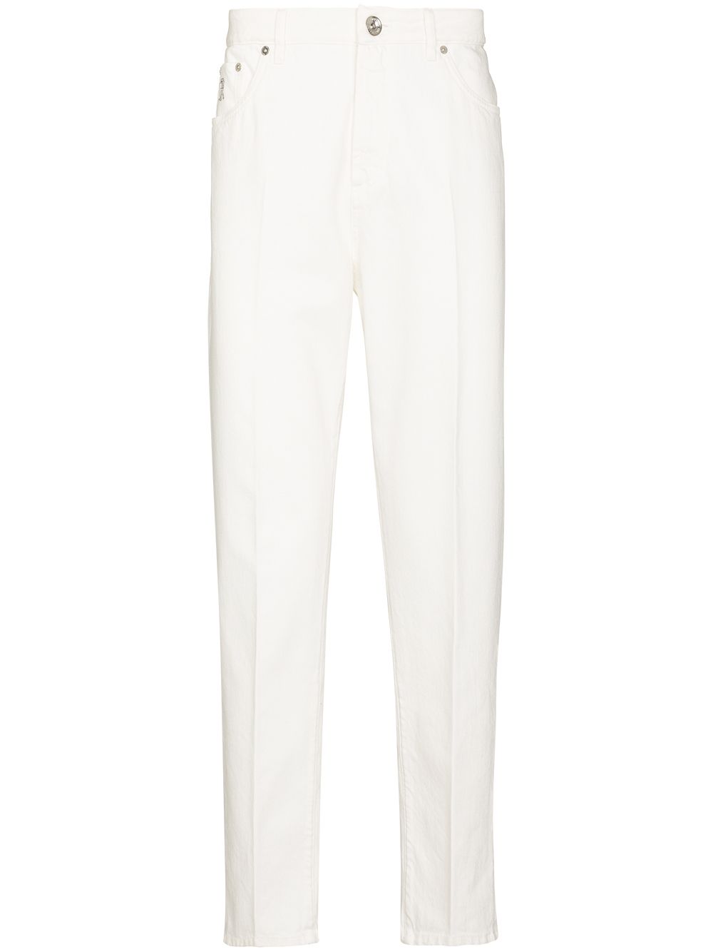 Dyed-effect trousers - White
